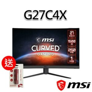 msi微星 G27C4X 27吋 曲面電競螢幕msi收購